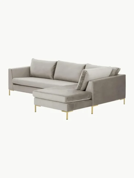 Fluwelen hoekbank Luna