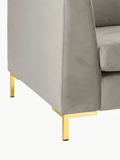 Fluwelen hoekbank Luna