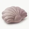 Fluwelen kussen Shell in schelp vorm