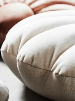 Fluwelen kussen Shell in schelp vorm