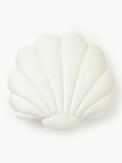 Fluwelen kussen Shell in schelp vorm