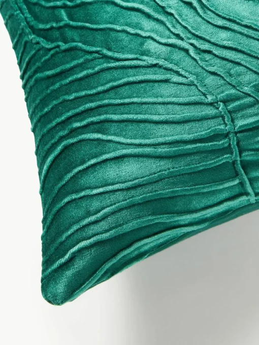 Fluwelen kussenhoes Nisha met structuurpatroon