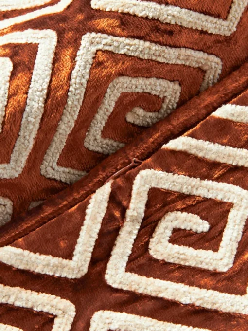 Fluwelen kussenhoes Solenne met chenille-borduurwerk