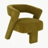 Fluwelen loungefauteuil Jagger