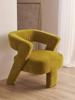 Fluwelen loungefauteuil Jagger