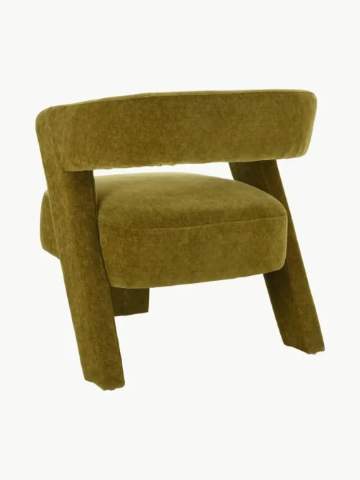 Fluwelen loungefauteuil Jagger