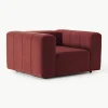 Fluwelen loungefauteuil Lena