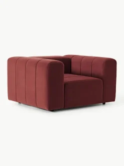 Fluwelen loungefauteuil Lena