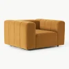 Fluwelen loungefauteuil Lena