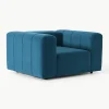 Fluwelen loungefauteuil Lena
