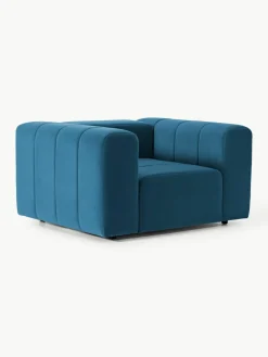 Fluwelen loungefauteuil Lena