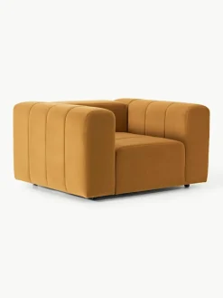 Fluwelen loungefauteuil Lena