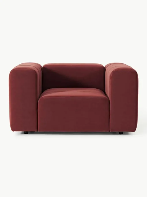 Fluwelen loungefauteuil Lena