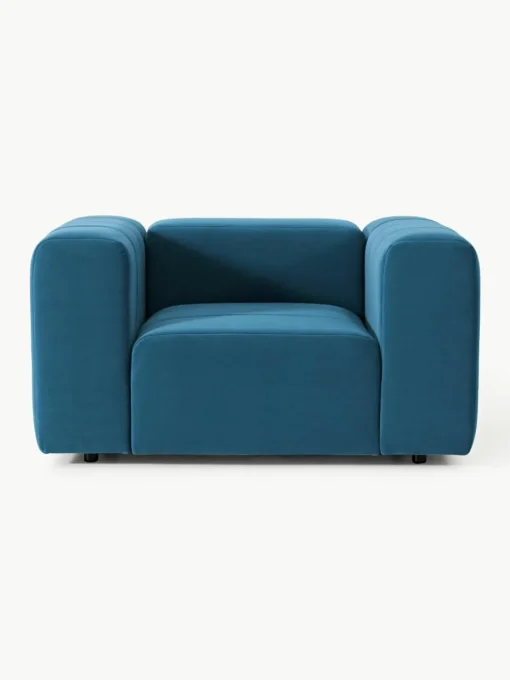 Fluwelen loungefauteuil Lena