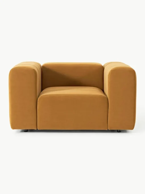 Fluwelen loungefauteuil Lena