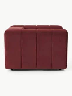 Fluwelen loungefauteuil Lena