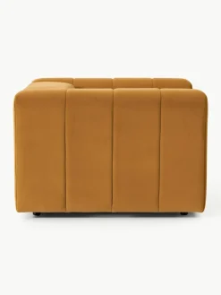 Fluwelen loungefauteuil Lena