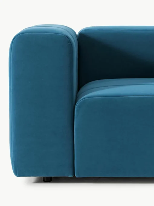 Fluwelen loungefauteuil Lena