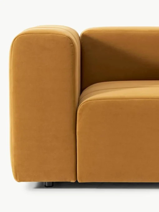 Fluwelen loungefauteuil Lena