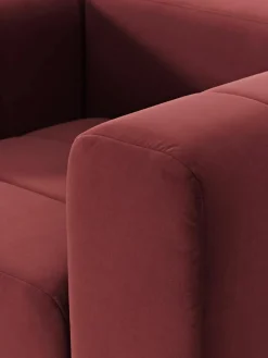 Fluwelen loungefauteuil Lena