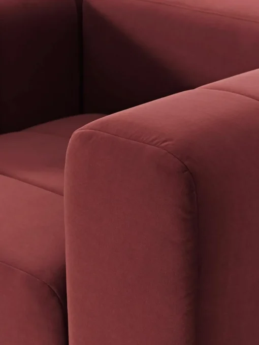 Fluwelen loungefauteuil Lena