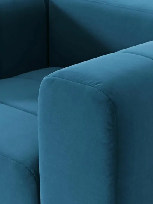 Fluwelen loungefauteuil Lena