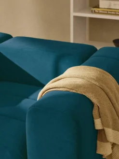 Fluwelen loungefauteuil Lena