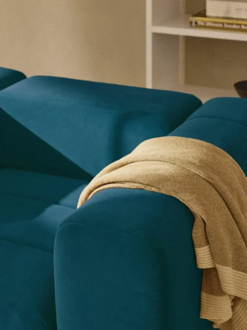Fluwelen loungefauteuil Lena