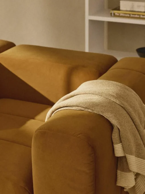 Fluwelen loungefauteuil Lena