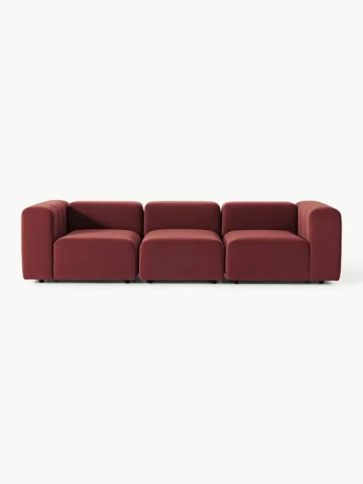 Fluwelen modulaire bank Lena (4-zits)