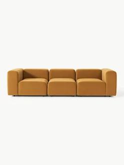 Fluwelen modulaire bank Lena (4-zits)