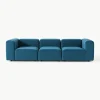 Fluwelen modulaire bank Lena (4-zits)