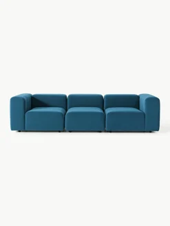 Fluwelen modulaire bank Lena (4-zits)