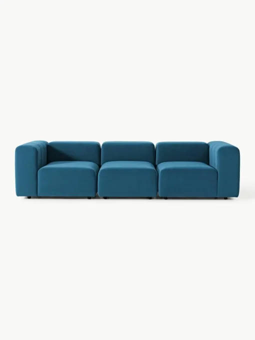 Fluwelen modulaire bank Lena (4-zits)