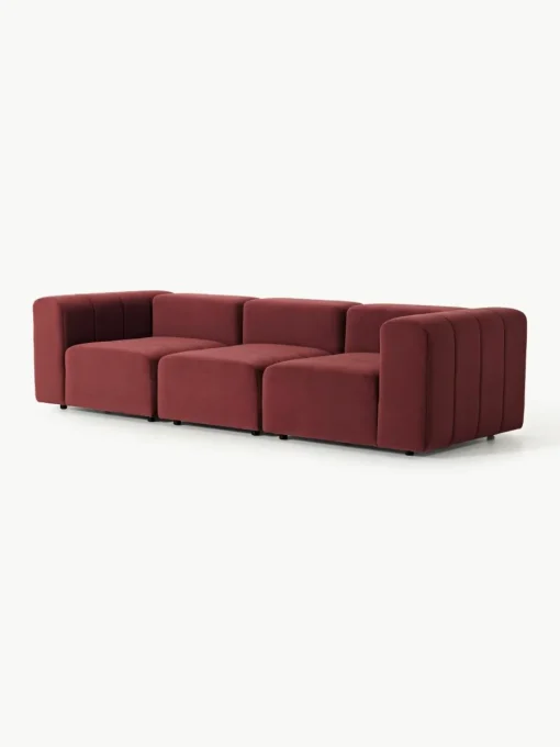Fluwelen modulaire bank Lena (4-zits)