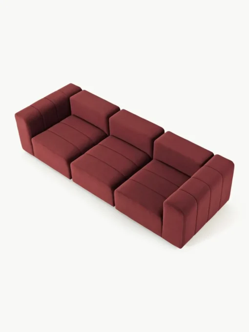 Fluwelen modulaire bank Lena (4-zits)