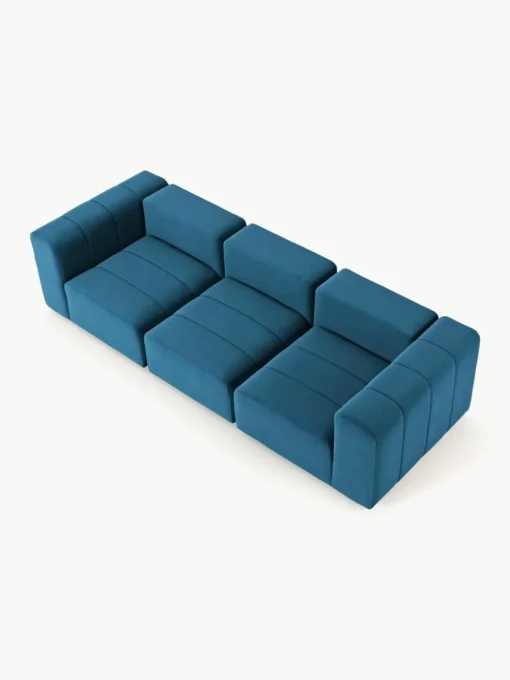 Fluwelen modulaire bank Lena (4-zits)