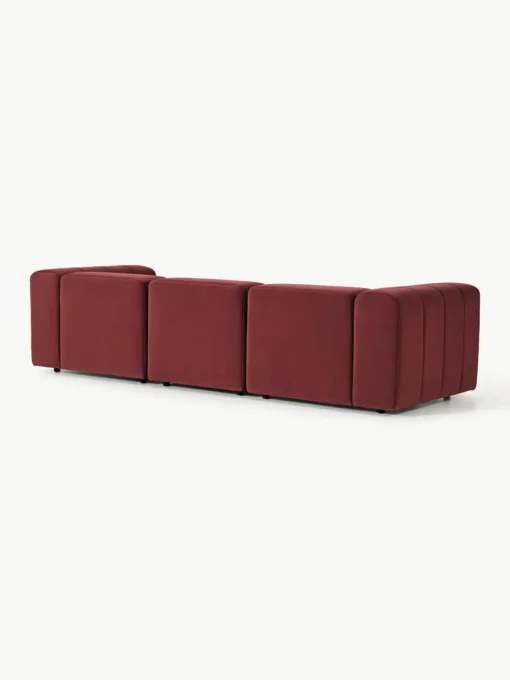 Fluwelen modulaire bank Lena (4-zits)