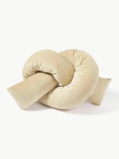 Fluwelen sierkussen Knot