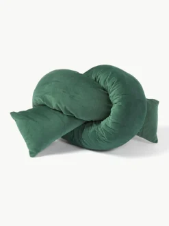 Fluwelen sierkussen Knot