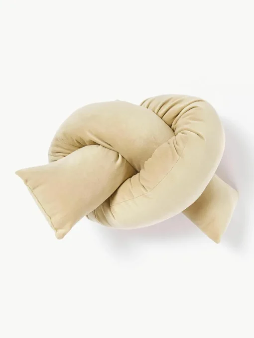 Fluwelen sierkussen Knot