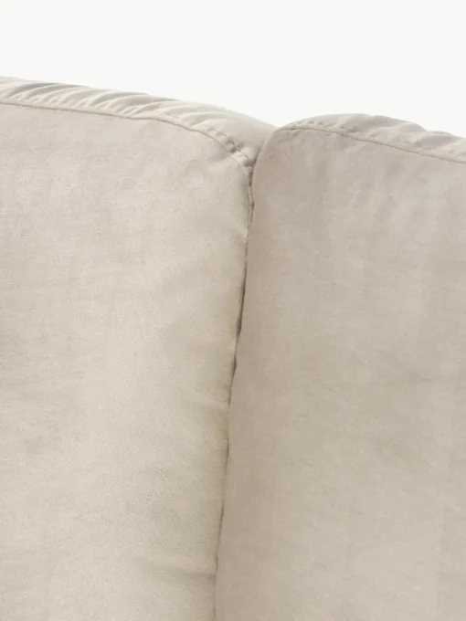 Fluwelen slaapbank Luna (3-zits) met matras