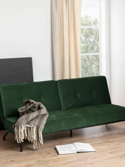 Fluwelen slaapbank Perugia (3-zits)