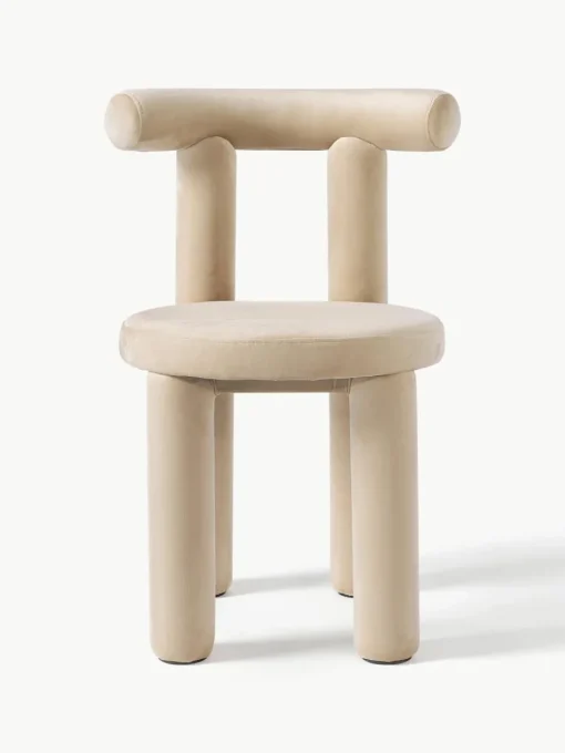 Fluwelen stoel Calan