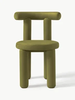 Fluwelen stoel Calan