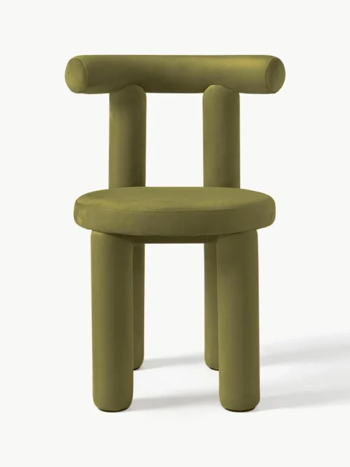 Fluwelen stoel Calan