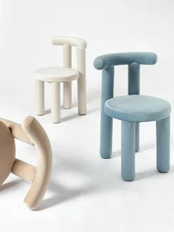 Fluwelen stoel Calan