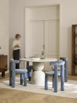 Fluwelen stoel Calan