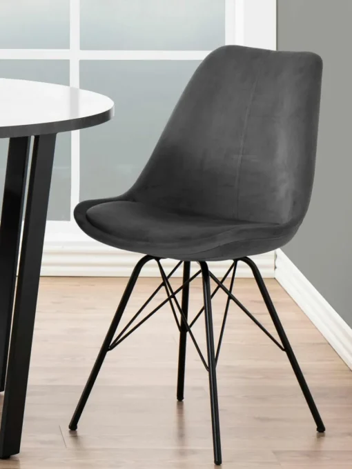 Fluwelen stoelen Eris, 2 stuks