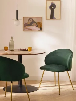 Fluwelen stoelen Luisa, 2 stuks